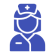 Healthcare worker illustration in blue